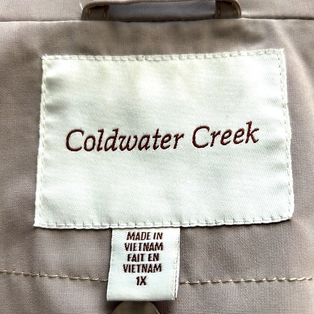 Cold water creek jacket . Size 1X with hoodie - Picture 7 of 12